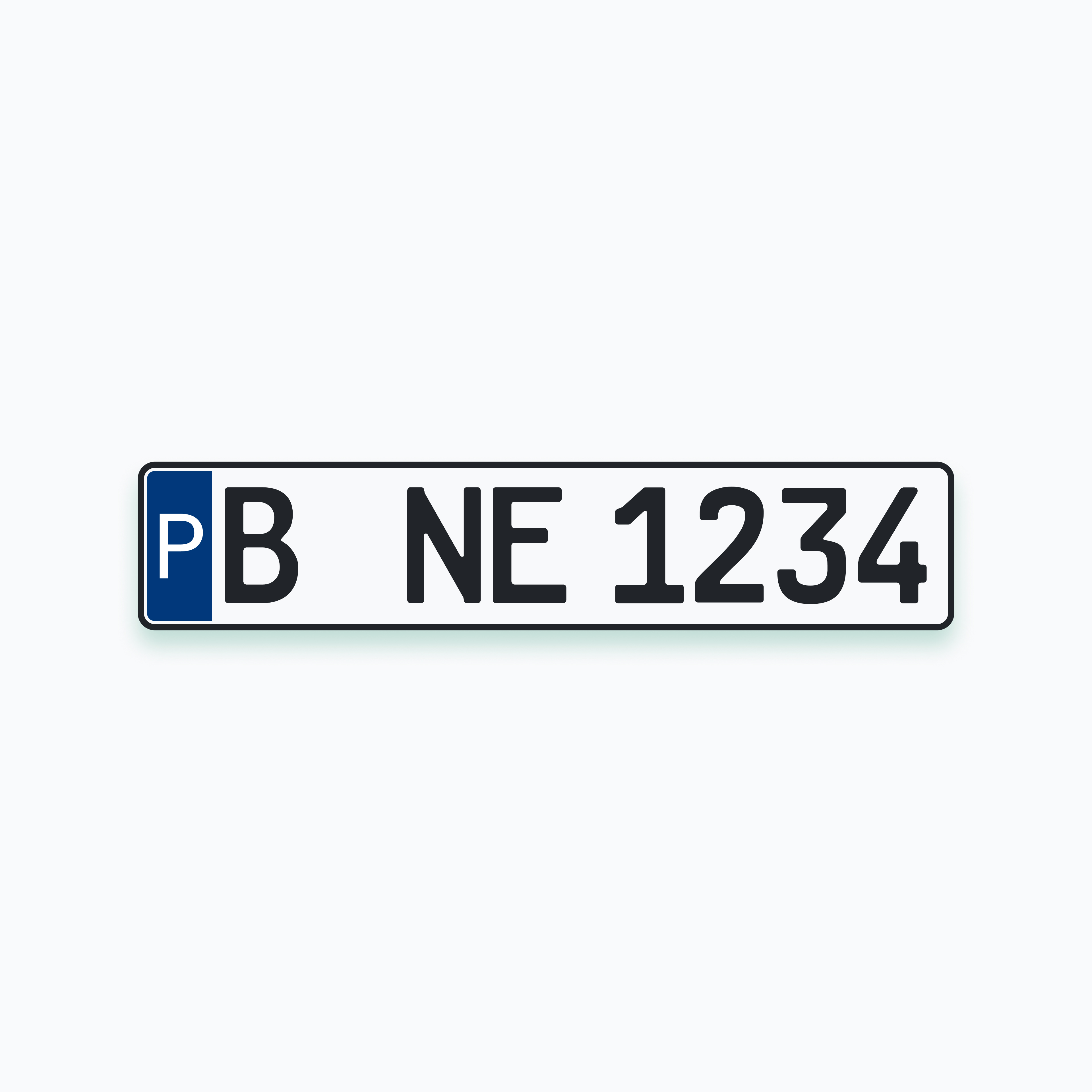 Parkplatzschild Beschriftung 520x110